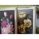 Триптих от три малки картини масло на фазер Испания, един автор - 4059